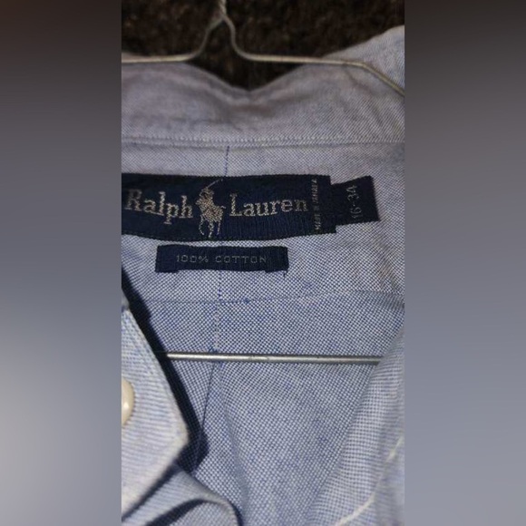 Ralph Lauren Vintage Men’s Button Down Dress Shirt Size 16 Excellent Condition - Picture 3 of 4